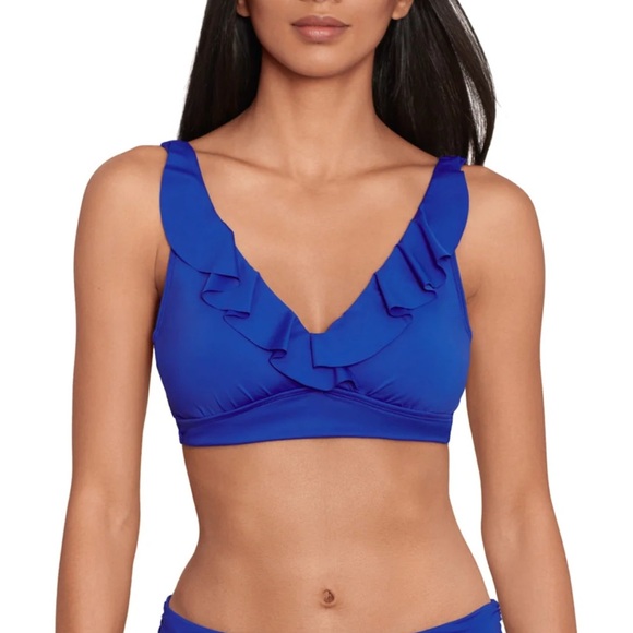 Lauren Ralph Lauren Other - Lauren Ralph Lauren Women's Beach Club Solids Ruffle Underwire Bikini Top New